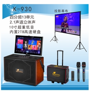 户外高端专业演出投影K歌直播视频音响K-930